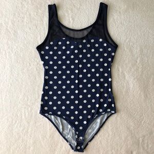 Forever 21 Mesh Polka Dot Bodysuit